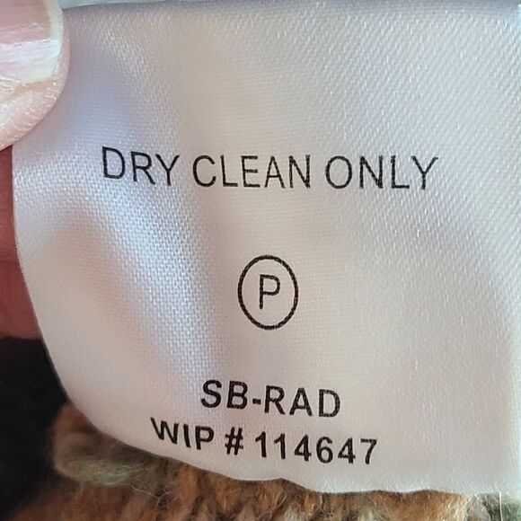 Woolrich 100% Lambs Wool Fair Isle Snowflake Nordic 1/4 Zip Sweater Sage Green S - Picture 12 of 12